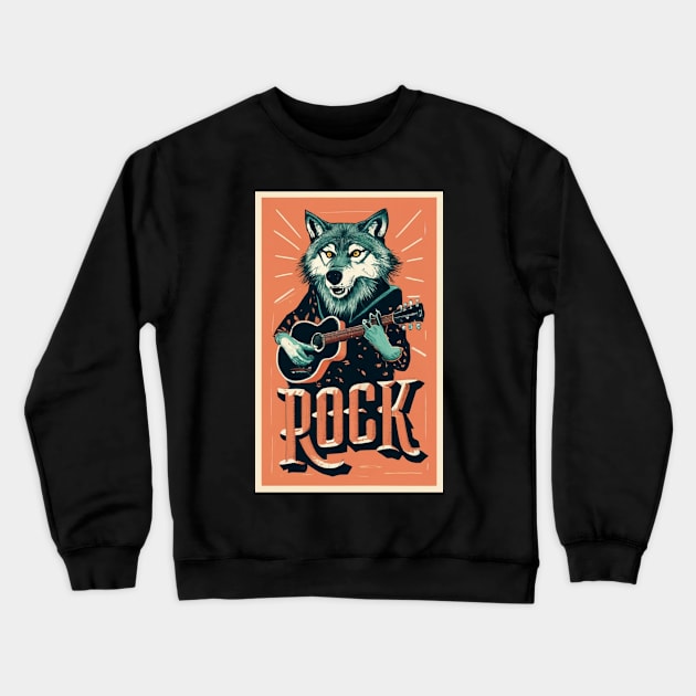 Rock Tee Shirt Crewneck Sweatshirt by Abeer Ahmad